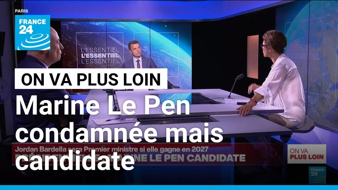 Illustration: Marine Le Pen candidate en 2027 : le pari judiciaire d'une condamnée
