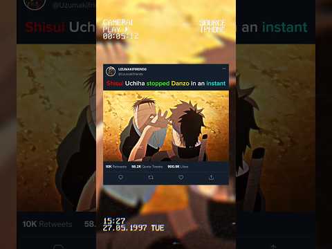 🐐 SHISUI UCHIHA STOPPED DANZO IN AN INSTANT 🔥☠️ #shisui #danzoo #narutoshippuden #animeshorts