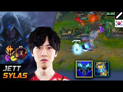 Jett Mid Sylas Build Everfrost Conqueror - Jett Sylas Match Highlight - LOL KR 12.20