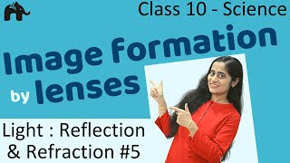 Image formation by Lens | Light Reflection and Refraction #5| Class 10 Science