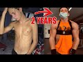 2 YEAR NATURAL BODYBUILDING TRANSFORMATION (120lbs-170lbs)