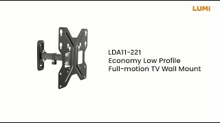 Economy Low Profile Full-Motion Wall Mount | LDA11-221 | LUMI