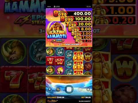 Blazing Mammoth at Kirgo, Spinning 100 Times At .20 For Small Loss