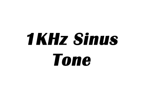 1KHz Sine Wave Test Tone (1 Hour)