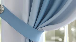 Комплект штор «Ленирс (голубой)» — видео о товаре