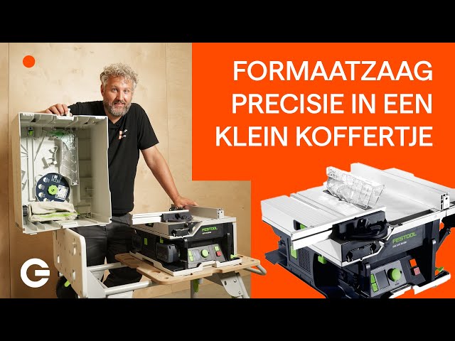 Festool CSC SYS 50 EBI-Basic-Set 36V (2x18V) Scie circulaire sur table sans fil, corps, avec support et accessoires - 168 mm-image