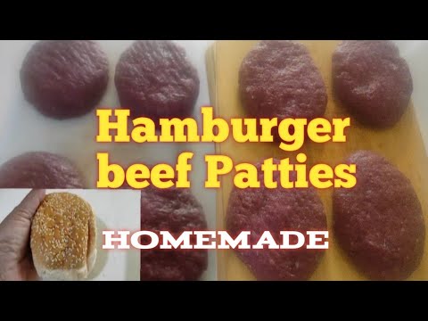 How to make beef patties recipe//home made hamburger patties #yayabethchay