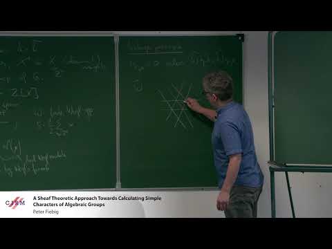 Peter Fiebig: A sheaf theoretic approach towards calculating simple characters of algebraic groups