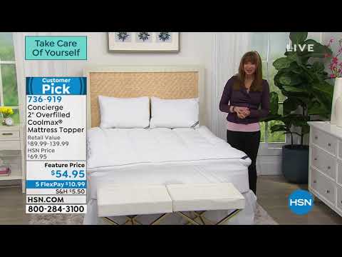 Concierge Collection 2" Overfilled Coolmax Mattress Topp...