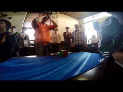 Rubik's cube one-handed world record: 6.88 seconds