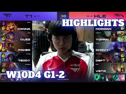 HLE vs T1 - Game 2 Highlights | Week 10 Day 4 LCK Spring 2021 | T1 vs Hanwha Life G2 W10D4