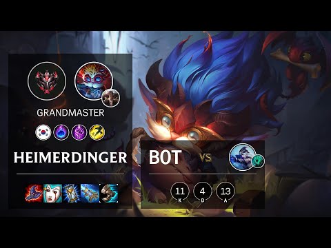 Heimerdinger Bot vs Ashe - KR Grandmaster Patch 10.19