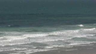 preview picture of video 'Watergate Bay Newquay Cornwall Kite Surfers'