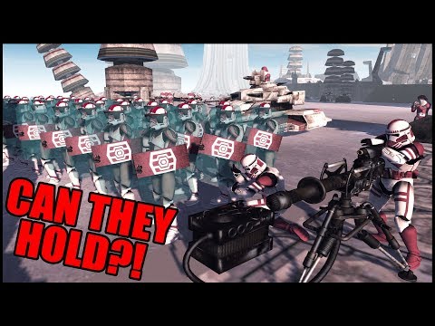 Can CLONE MARINES hold the BRIDGE of MYGEETO? - Men of War: Star Wars Mod Battle Simulator