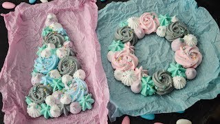 БЕЗЕ в ПОДАРОК ☆ Елка и Венок из МЕРЕНГИ