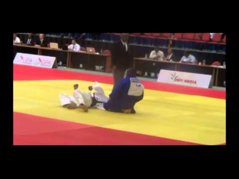 Judo can 2014 Combat d'emotion Rodrick kuku 2 ippon refuse...pour lui!