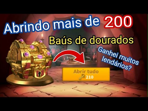 ABRINDO 210 BAÚS DOURADOS - RISE OF KINGDOMS.