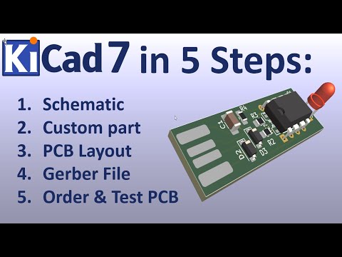 KiCAD 7 PCB Layout in 5 steps