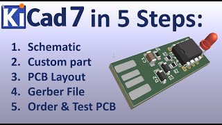 KiCAD 7 PCB Layout in 5 steps