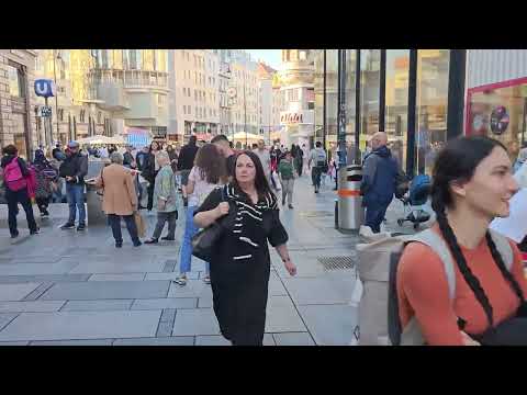Caminhe em Viena (cidade velha de Viena) 4K - Áustria 2023