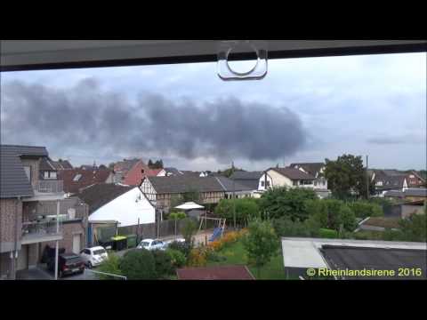 Sirenenalarm & Schwarze Rauchwolke - Großbrand in Troisdorf