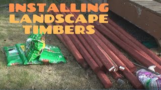 Installing Landscape Timbers