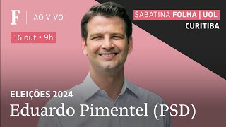 Eduardo Pimentel (PSD) participa de sabatina Folha/UOL de 2º turno em Curitiba