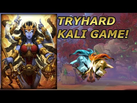 DITCHING MEMES TO TRYHARD KALI - Masters Ranked 1v1 Duel - SMITE