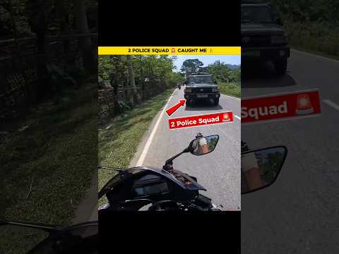 🚨 2 Police Squad Caught Me 😱 #shorts #bike #rider #trending #ytshorts