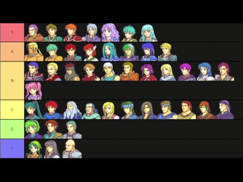 Let's Make a Fire Emblem 7 Blazing Sword Tier List! (In 15 minutes)
