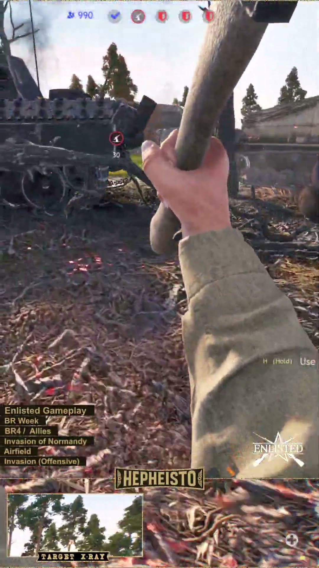 Rifleman eliminates Dicker Max Tank with TNT Charge