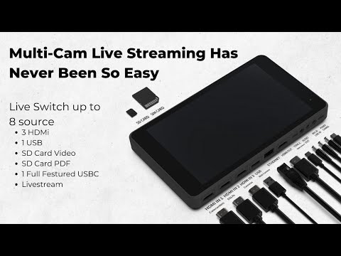 YoloLiv YoloBox Pro Portable Multi-Camera Encoder, Streamer, Switcher, Monitor, and Recorder