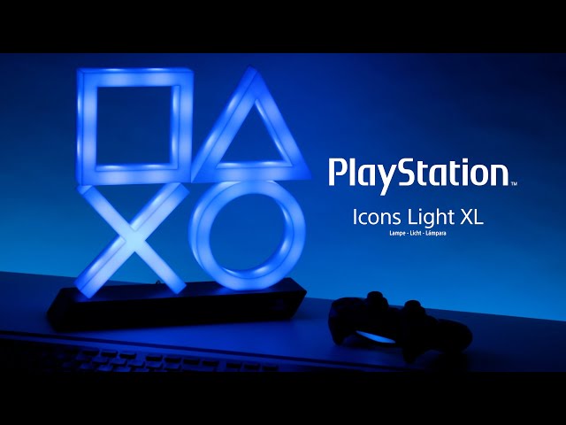 Vídeo relacionado con Playstation PS5 Icon Light Unisex Lámpara de mesa blanco-negro, Plastico,