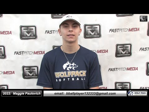 2022 Maggie Paulovich Committed Fullerton - 3.5 GPA Catcher, OF & SS Softball Skills