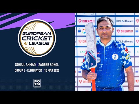 POTM: S.Ahmad - ZAS vs UCCB | European Cricket League 2023 | Group E, Day 3 | ECL23 | ECL23.067