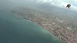 TG3 and TG1 reporters visit site of deadly cable car crash near Naples