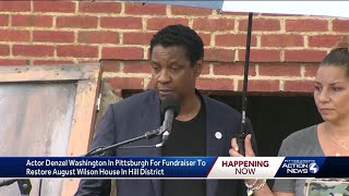 Denzel Washington visits August Wilson House in Pittsburgh