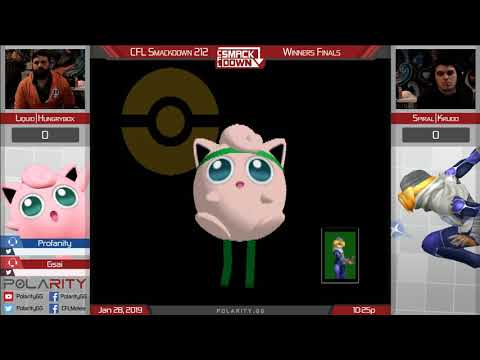 CFL Smackdown 212 Melee - Hungrybox (Jigglypuff) vs Krudo (Sheik) - Winners Finals