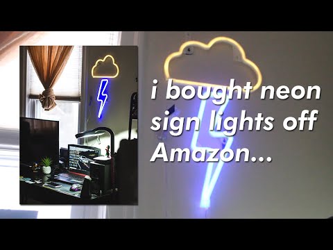 I bought Amazon Neon lights... | Room decoration