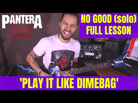 'PLAY IT LIKE DIMEBAG' #13 / PANTERA NO GOOD Solo Lesson by Attila Voros (level: 5/10)