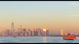 スタテン島フェリーに乗船　Staten Island Ferry
