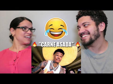 MOM REACTS TO BLUEFACE & AMBJAAY! "CARNE ASADA" *FUNNY REACTION!*