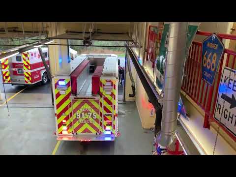 Allamuchy Township Fire Department showcases new heavy duty rescue truck with 'push-in' ceremony