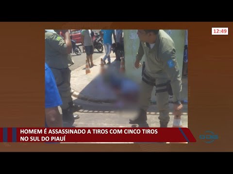 Homem eÌ morto com cinco tiros em SaÌƒo JoseÌ do PiauiÌ 27 09 2021