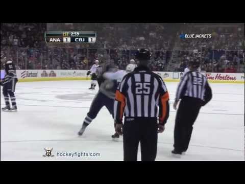 Andrew Cogliano vs Kris Russell Oct 30, 2011