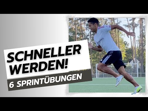 6 Sprintübungen für SCHNELLIGKEIT und ANTRITT I Sprinttraining für Fußballer