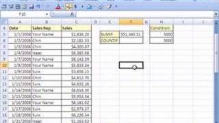 Excel Magic Trick #15: SUM or COUNT Above Some Limit!