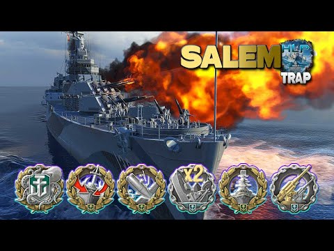 Cruiser Salem: 700 points behind - World of Warships