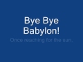 Bye Bye Babylon Lyrics 