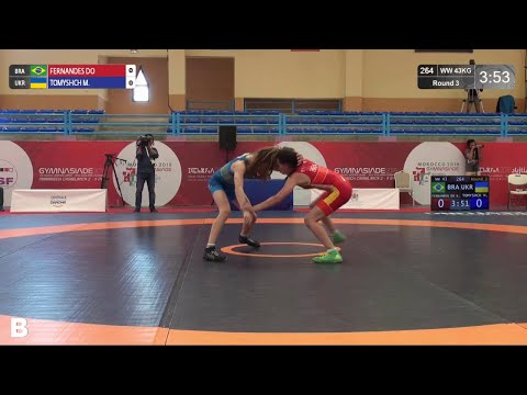 Round 3 WW - 43 kg: K. FERNANDES DO (BRA) v. M. TOMYSHCH (UKR)